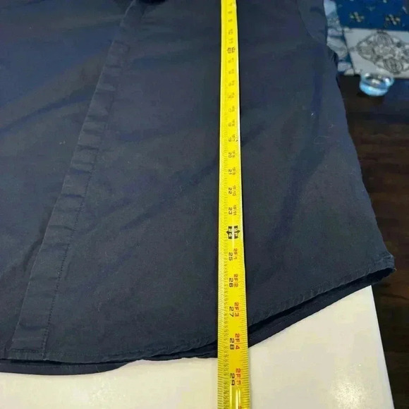 Juun.J Navy Blue Zippered Detail Button Down Shirt - Sz EU 46 US XL - Picture 5 of 12